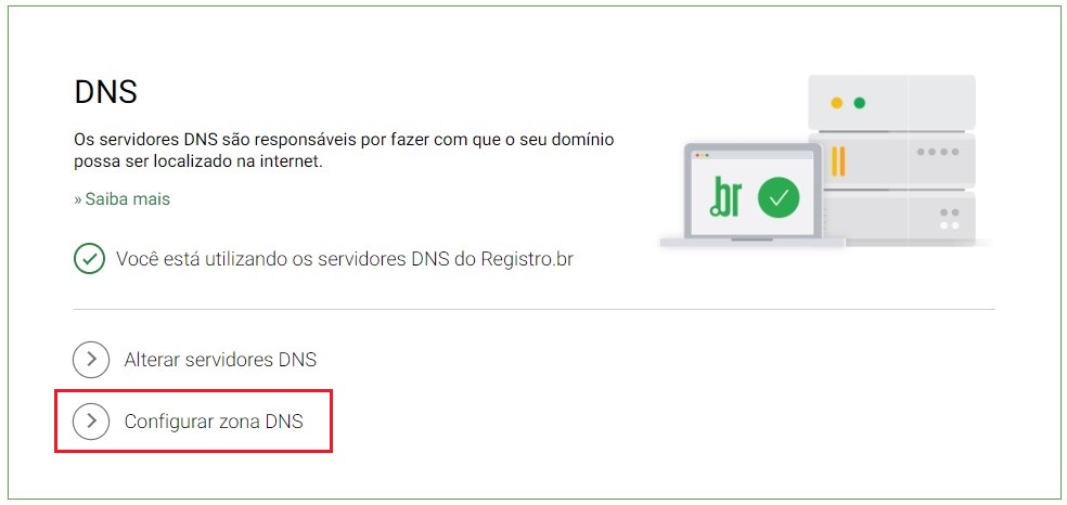 Configurar zona DNS