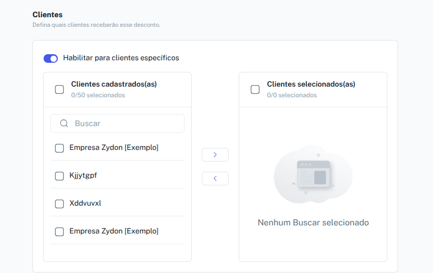 Filtro Cliente
