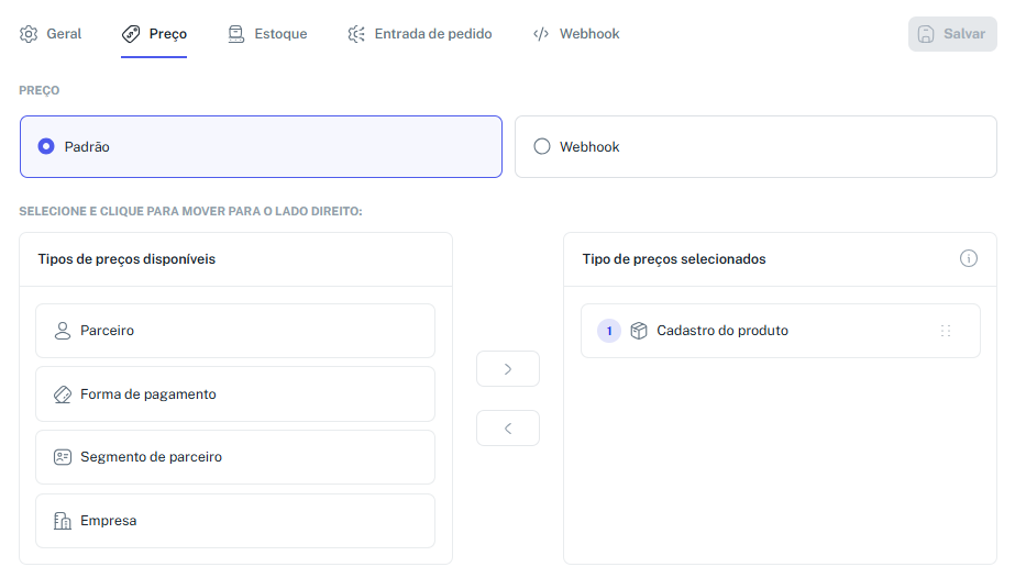 Configuração B2B
