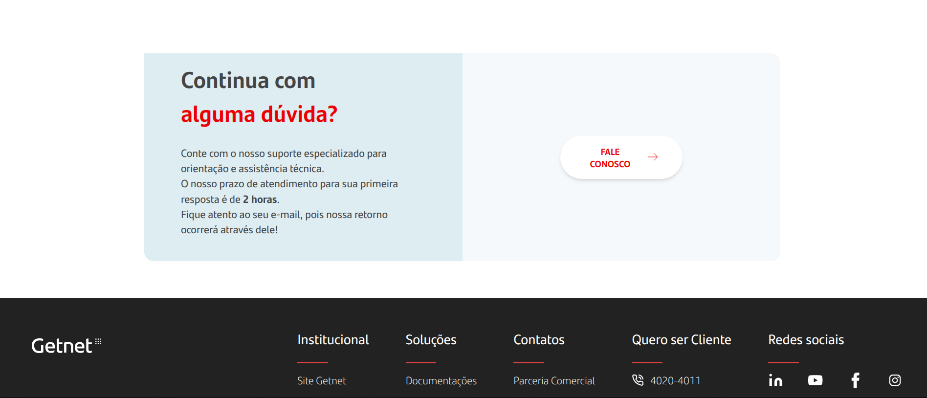 Suporte Getnet